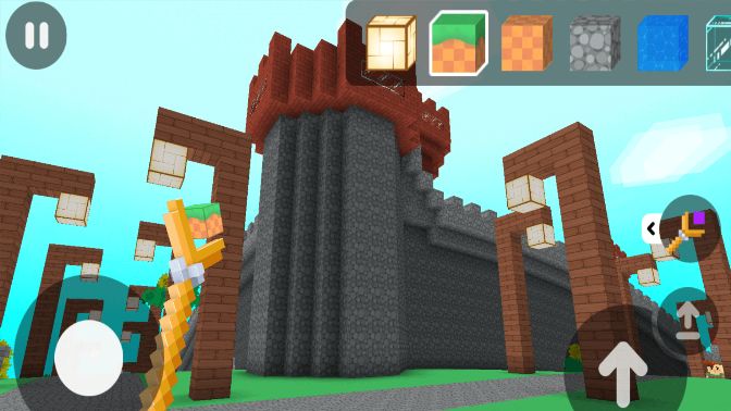 建造像素岛方块