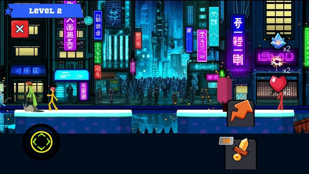 火柴人格斗加农冲击