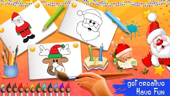 彩绘书圣诞图画书